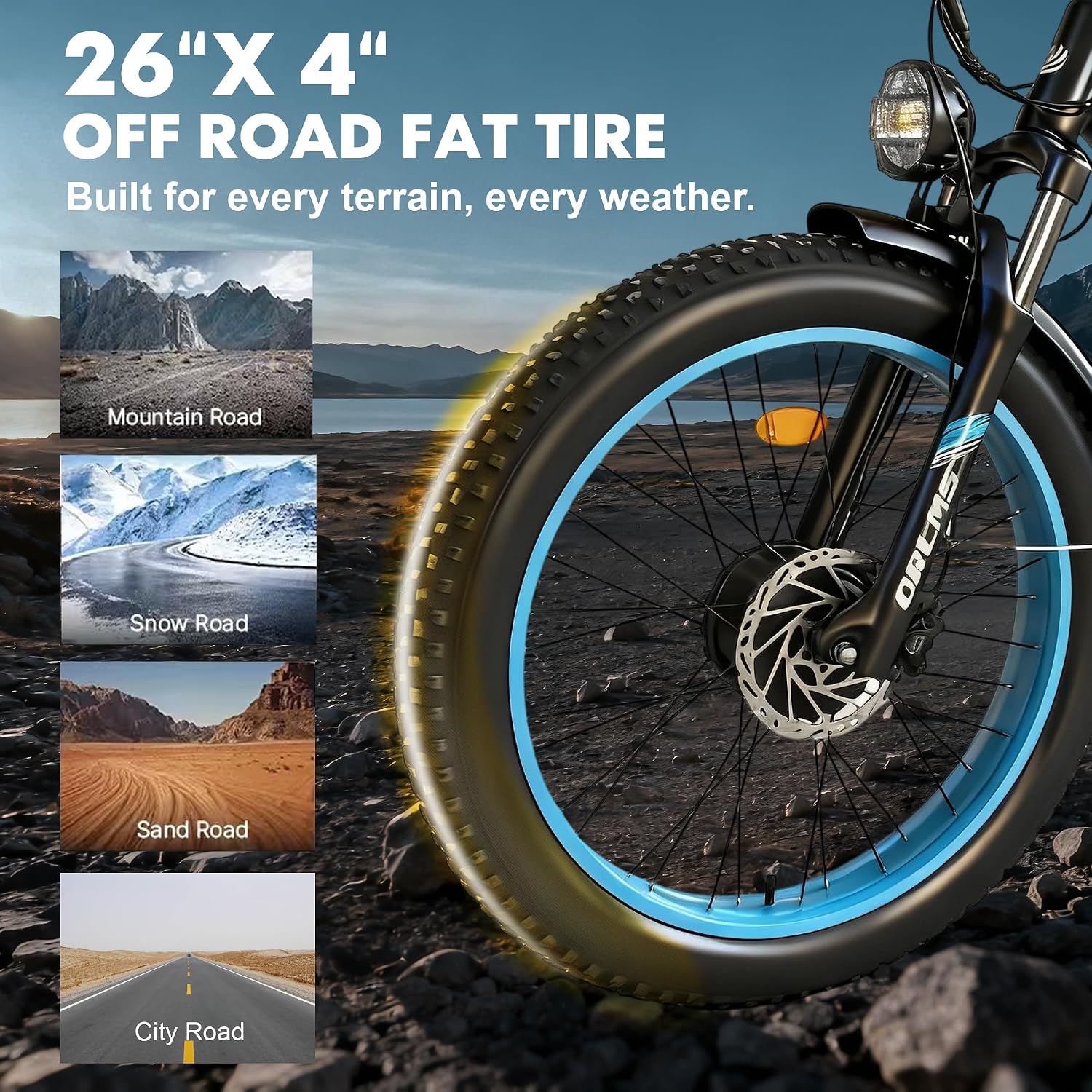 Dual Motor Electric Bike for Adults,6000W Peak,45MPH,60V&52V/25Ah Battery,26''&24'' Fat Tire,Up to 110 Miles Range,SHM 7-Speed Gear Ebike