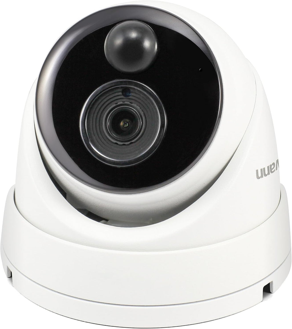 Swann 5MP Dome NVR Security Camera with Heat & Motion Sensing + Night Vision, 5MP Super HD Dome Camera | SWNHD-866MSD (SWNHD-866MSD-US)