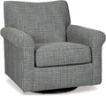 Signature Design by Ashley Renley 360-Degree Swivel Glider Nursery Accent Chair, Gray