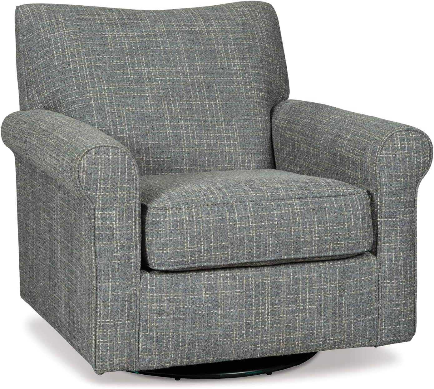 Signature Design by Ashley Renley 360-Degree Swivel Glider Nursery Accent Chair, Gray