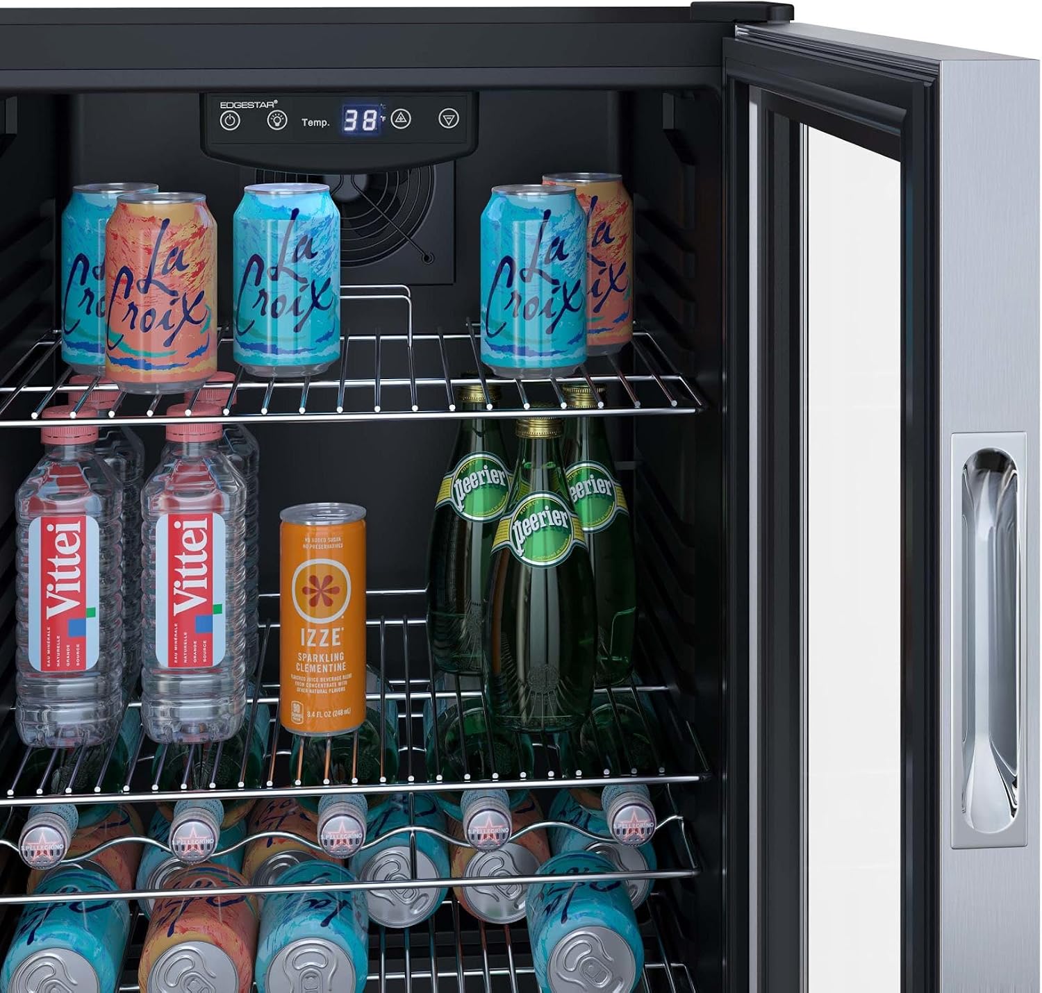 EdgeStar BWC121 19 Inch Wide 105 Can Capacity Extreme Cool Beverage Center - Stainless Steel
