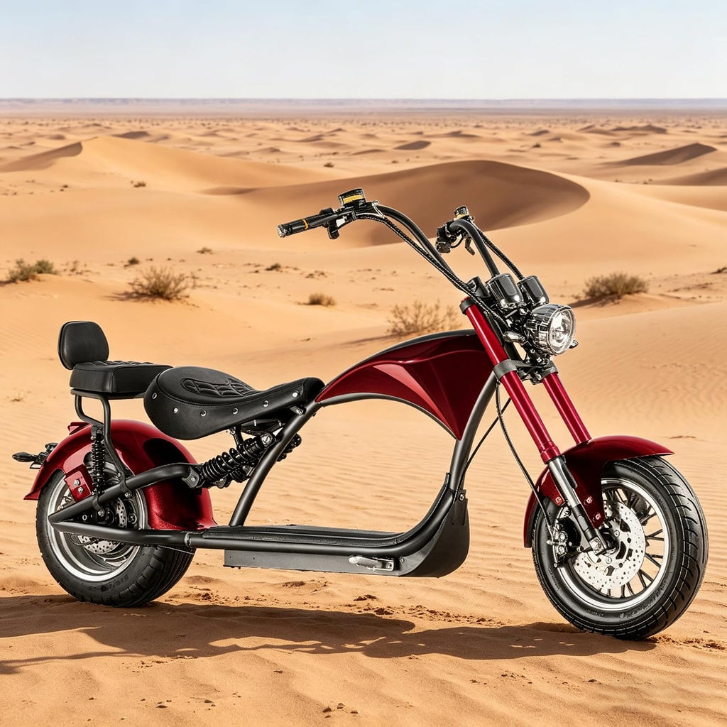 eAhora M1 2 Seater 2000W Electric Motorcycle for Adults,37MPH 60V 30Ah Battery 40 Miles Long Range Full Suspension Dual Hydraulic Brakes, Street Legal Electric Motorcycle