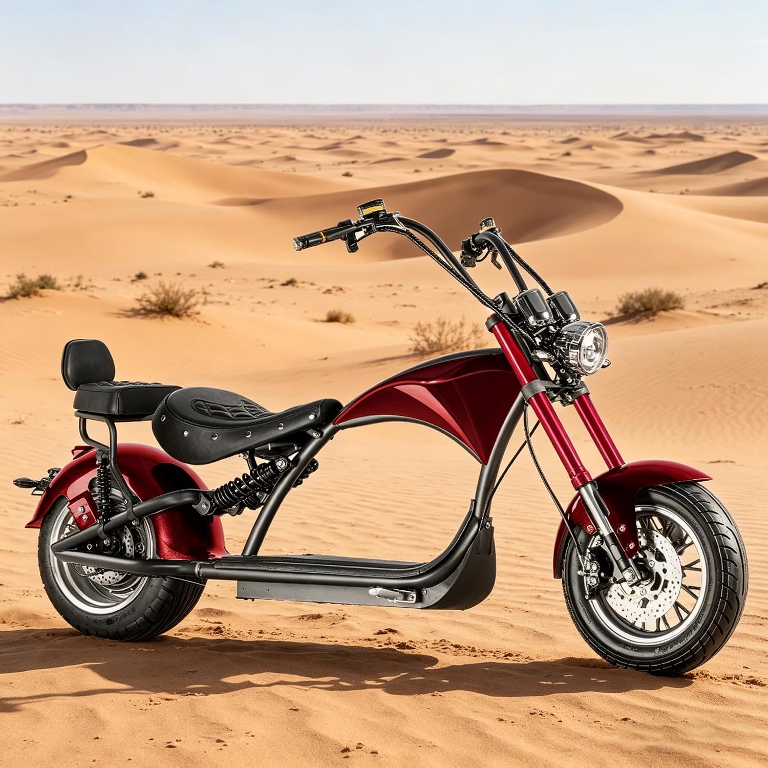 eAhora M1 2 Seater 2000W Electric Motorcycle for Adults,37MPH 60V 30Ah Battery 40 Miles Long Range Full Suspension Dual Hydraulic Brakes, Street Legal Electric Motorcycle