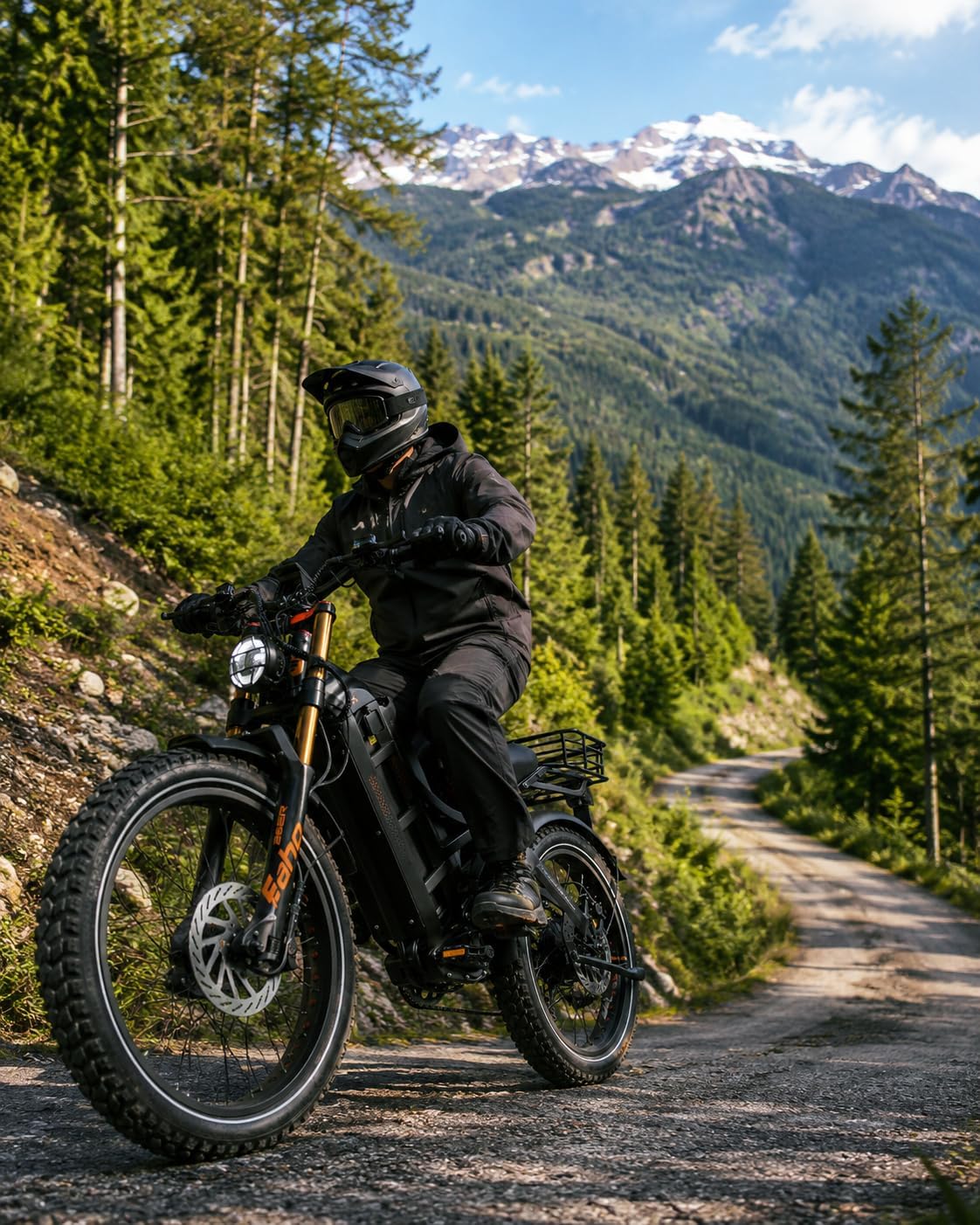 eAhora Romeo Pro 3 [2026] Peak 5600W Electric Bike for Adults 50Mph, 60V 80Ah Battery 250 Miles,Long Range Dual Motors Ebike,26'*4.0 Fat Tire Full Suspension