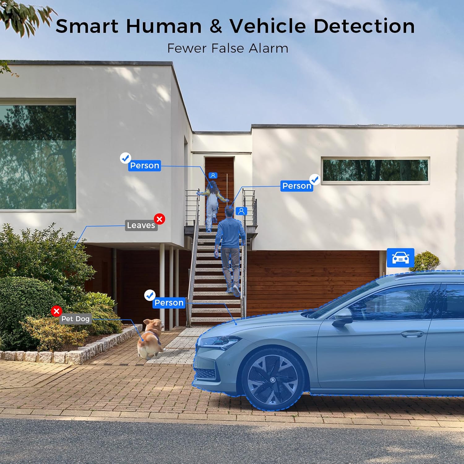 [121° Wide Angle+2-Way Audio] Hiseeu 4K Security Camera System,8pcs 5MP PoE Security Cameras Wired Outdoor,Human Vehicle Detect,Color Night Vision,NVR 16CH Expandable w/3TB HDD for 24/7 Record
