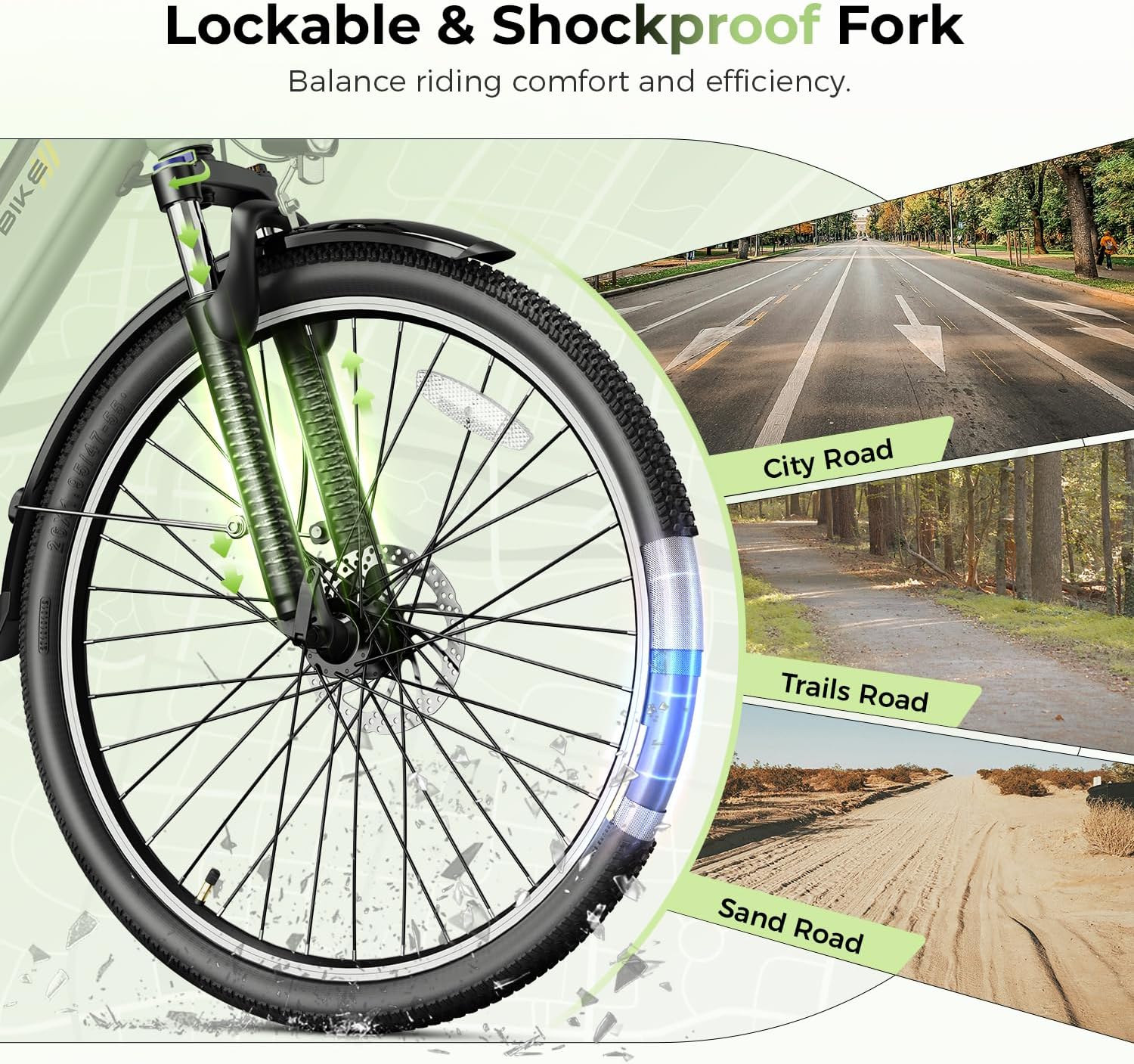Heybike Cityscape 2.0 Electric Bike for Adults with Peak 1200W Motor, 468Wh Removable Battery, 50Miles 26' Electric Commuter Bike, 7-Speed,UL Certified