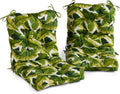 Greendale Home Fashions Outdoor 42x21-inch Seat/Back Chair Cushion (Set of 2), Tropical White
