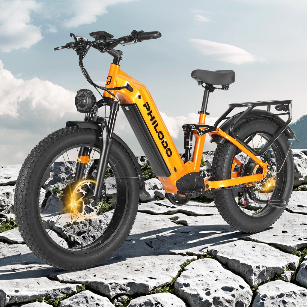 Falcon 60V 32AH Off-Road Electric Bike - 5000W Dual Motor Hunting Ebike, Fat Tire Full Suspension Dirt Bike for Adults, Long Range Snow/Sand Electric Bicycle