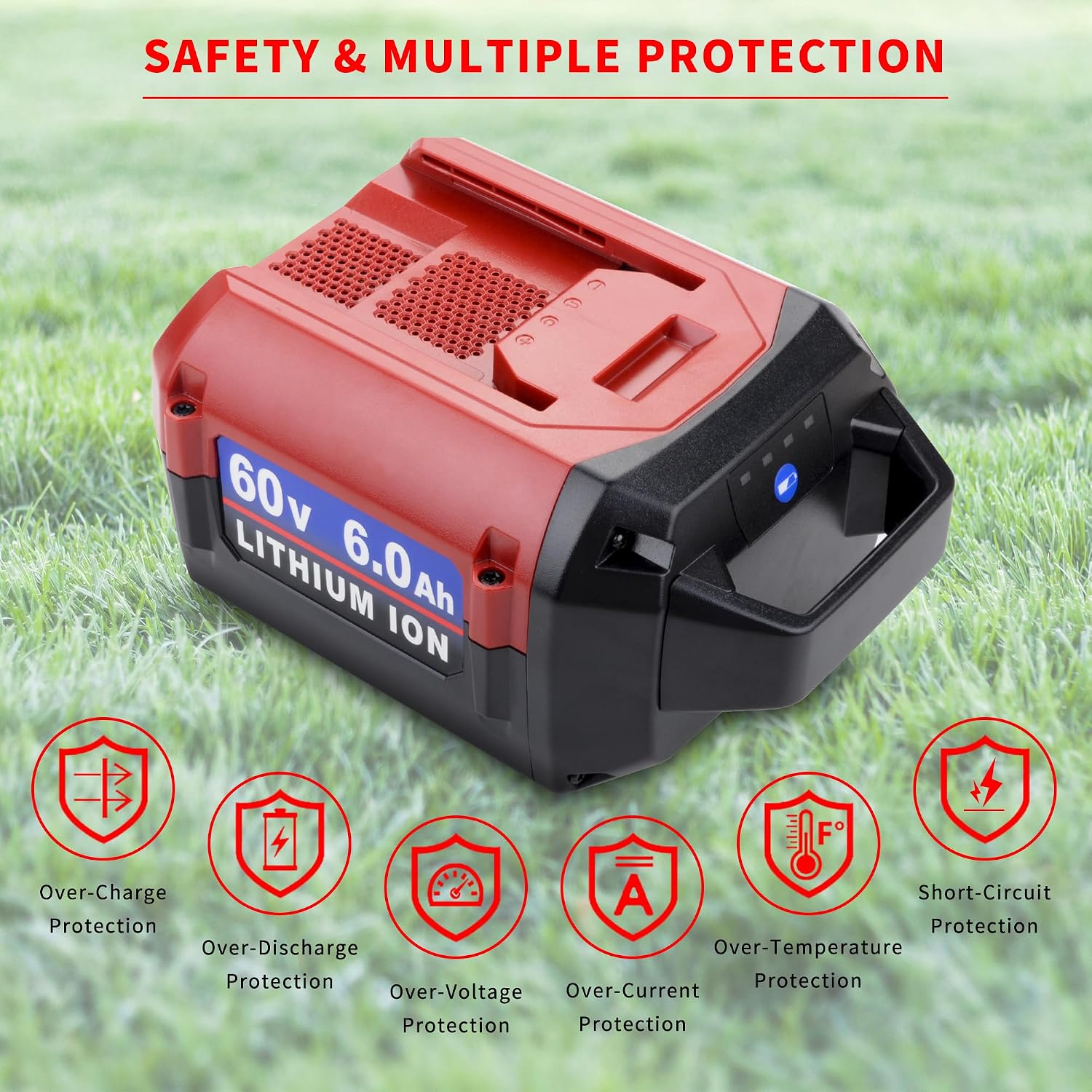 60V 6.0Ah L108H Replacement Battery for Toro 60V Battery 88620 88625 88640 88660 88675 L108 L135 L216 L324 L405, Compatible with Toro Flex Force 60Volt Power System Tools & Chargers 88602 88605 88610