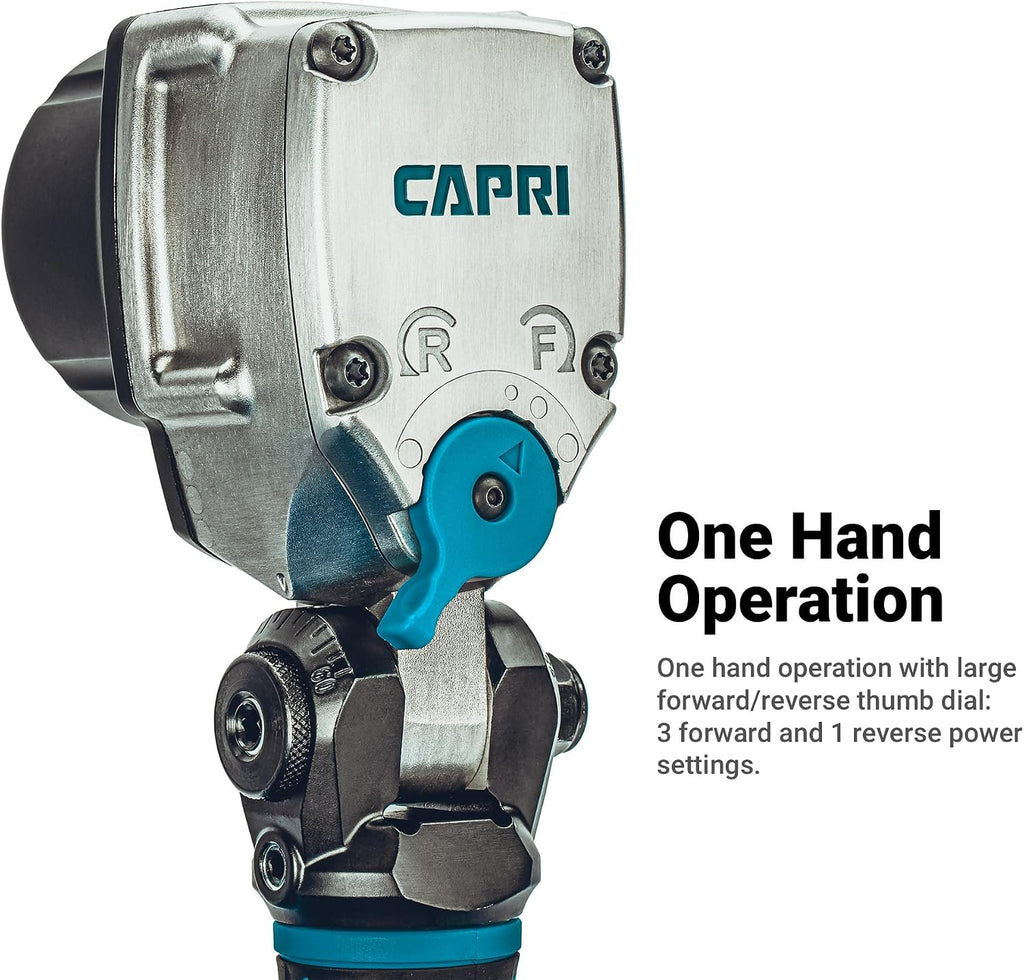 Capri Tools 3/4 in. Flex-Head Air Angle Impact Wrench, 738 ft. lbs.