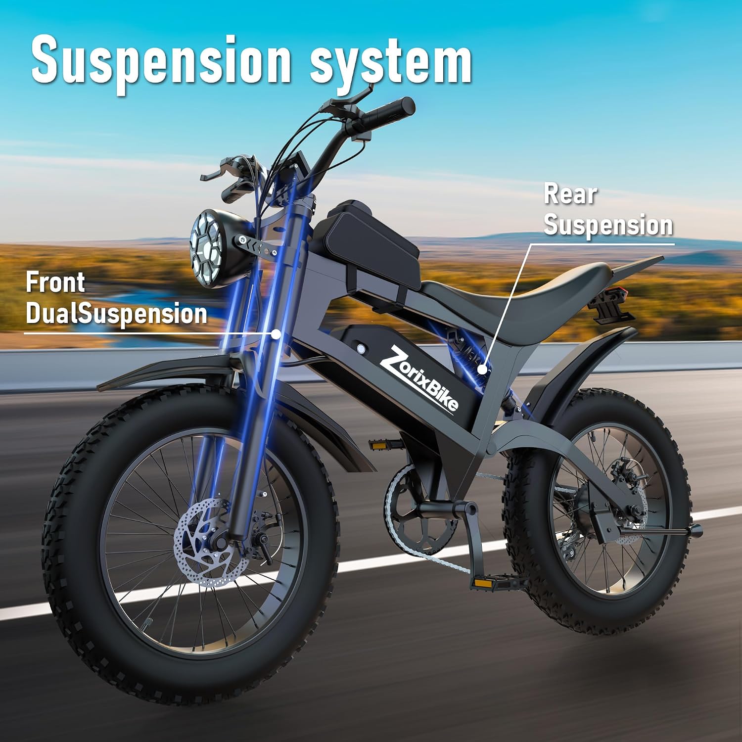 Electric Bike for Adults,48V 20AH - Peak Power 1500/3000W Brushless Motor Electric Bicycle - Max Speed 31-35MPH - Max 80 Miles Range - 20' x 4.0' Fat Tire Dirt E-Bike,7-Speed