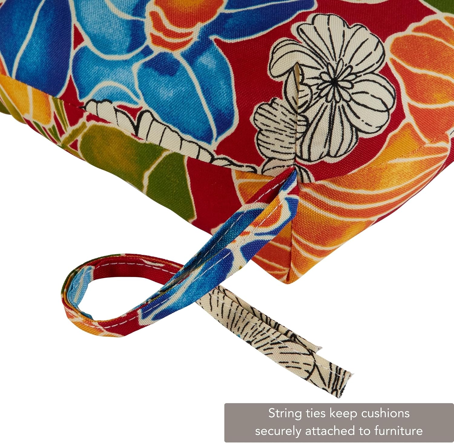 Greendale Home Fashions Outdoor 44x22-inch High Back Chair Cushions (Set of 2), Aloha Crimson