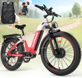 Seemoon 4000W Dual Motor Electric Bike, 38 MPH Ebikes for Adults with 52V 1040Wh Removable Battery, 26' Fat Tires Fast Electric Bike Up to 105 Miles Range, Ideal for Road Sand Snow SM1