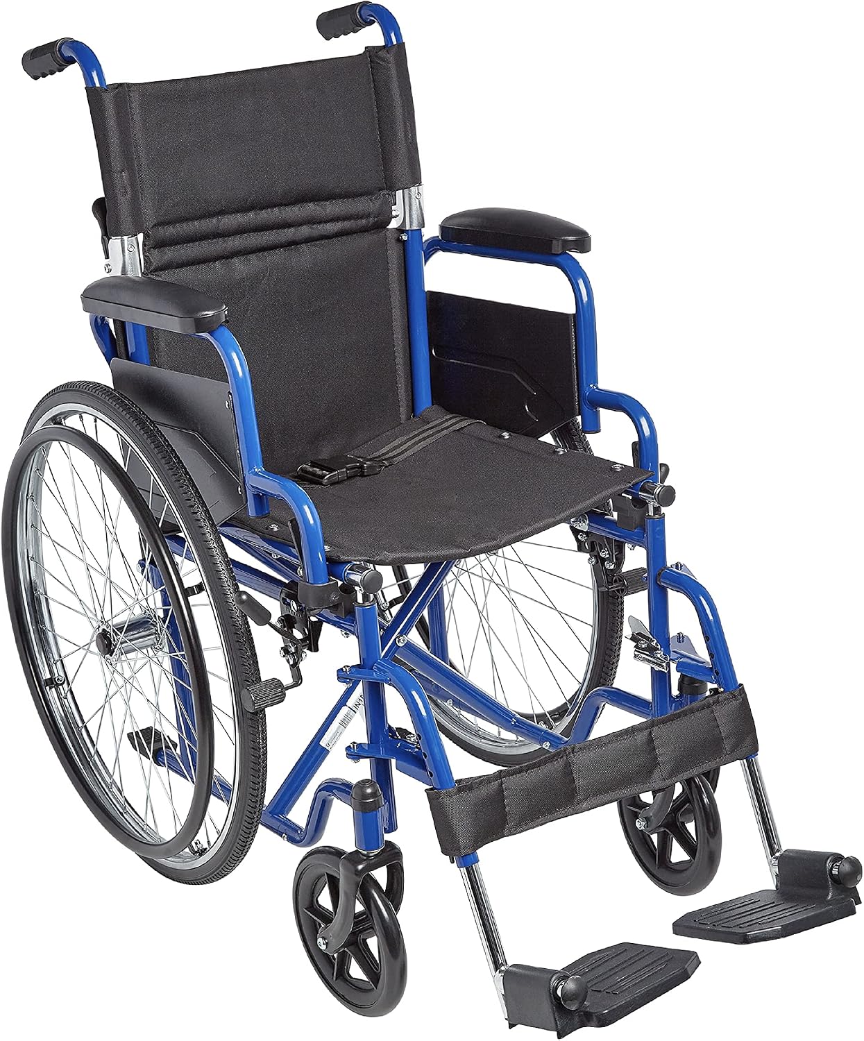 Ziggo 16' Seat Width Pediatric Wheelchair for Kids & Children, Lightweight, Manual Folding Wheelchair w/Safety Belt, Swing-Away Foot Support w/Straps, Desk Length Arm Rests