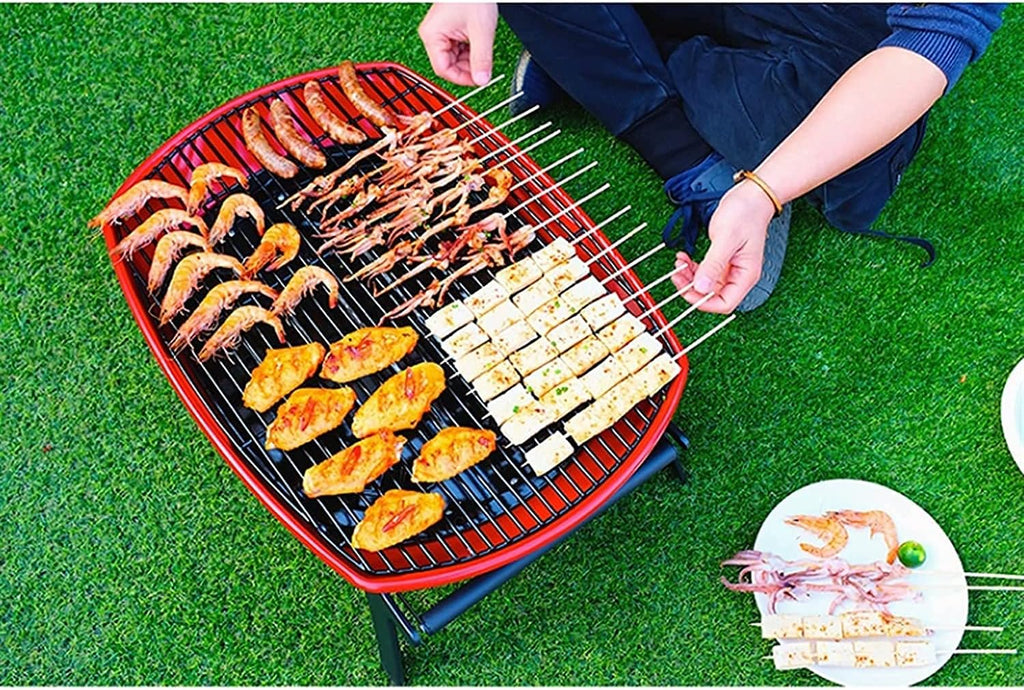 IRYZE Portable Charcoal Grill Charcoal Grill Foldable BBQ Grill for Outdoor Barbecue Grill Campers Barbecue Travel Park Beach BBQ Grill for Outdoor