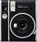 Fujifilm Instax Mini 40 Instant Camera Vintage Black Look, Camera for Kids, Wedding, Birthday Or Any Occasion