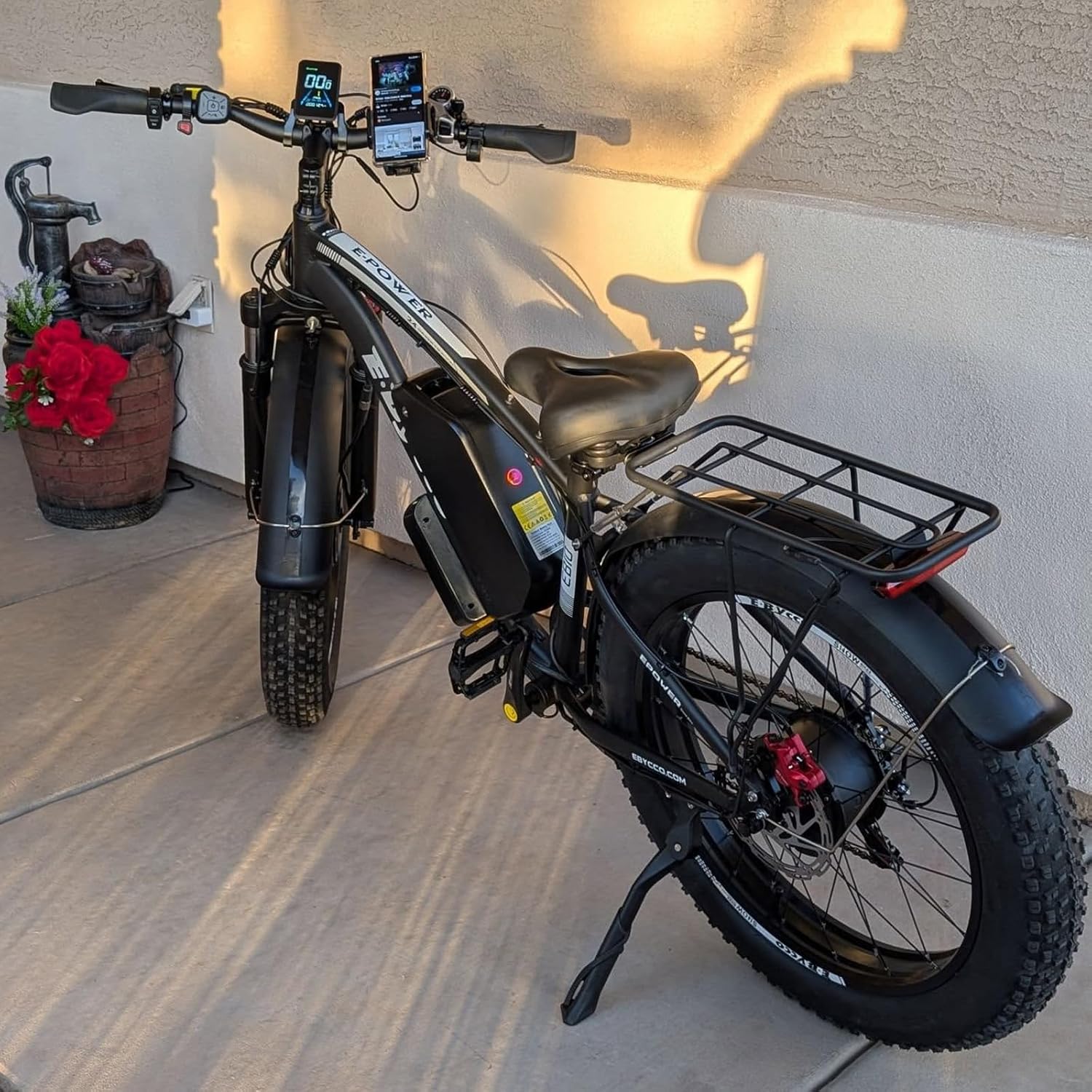 6000W Peak Dual Motor Electric Bike for Adults, 24' Fat Tire Ebikes 52V 32AH, Fast 45 MPH, 100 Miles Long Range, Hydraulic Brake, Pedal Assist Electric Bicycle for Off-Road Mountain Snow Commuter