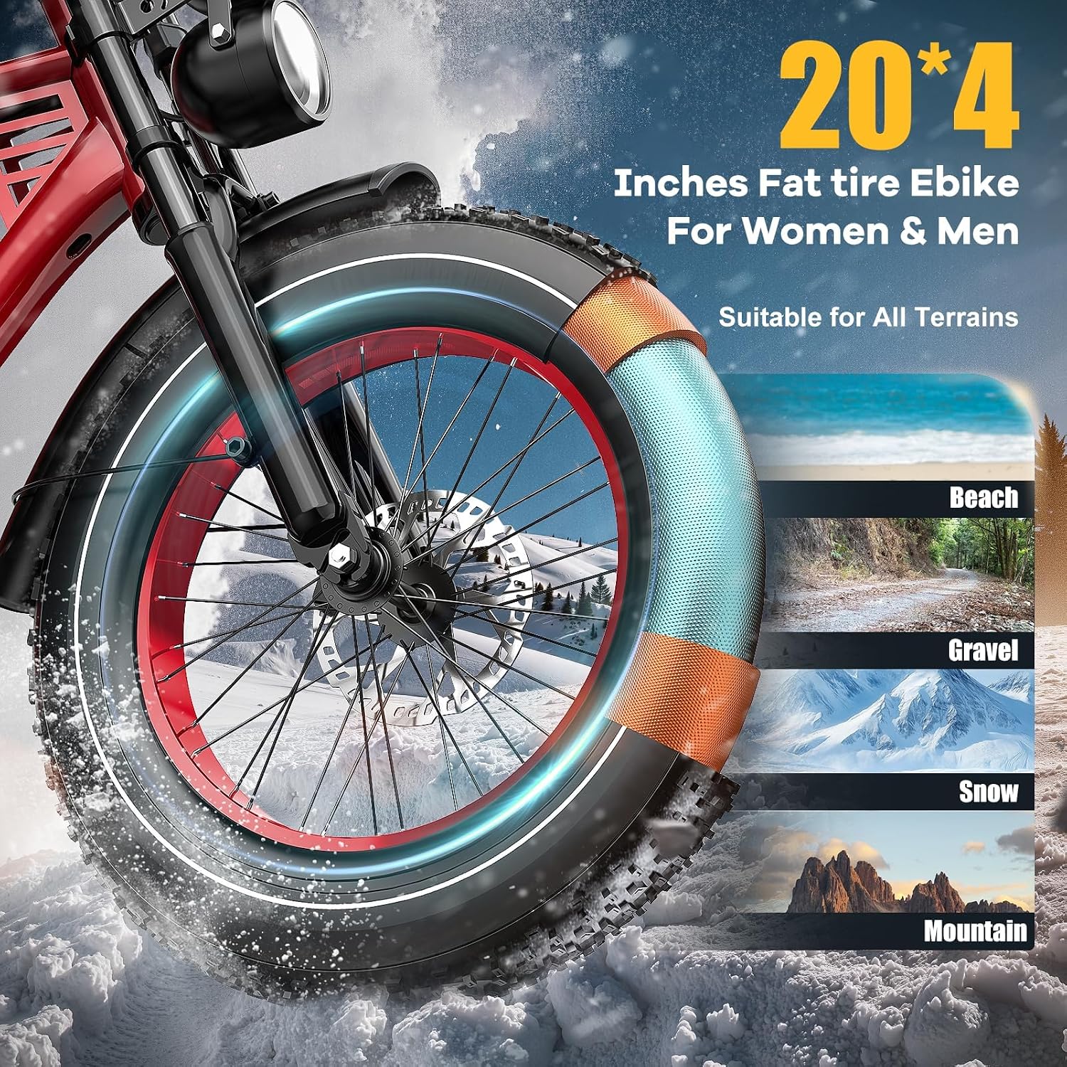 ES2 Max Electric Bike, 22.5 Ah Super Battery Ebike, Peak 1160W Premium Power Motor Ebikes, Up to 32MPH and 100 Miles, 7-Speed 20' Fat Tire All Terrain Electric Bike for Adults UL 2849 Certified