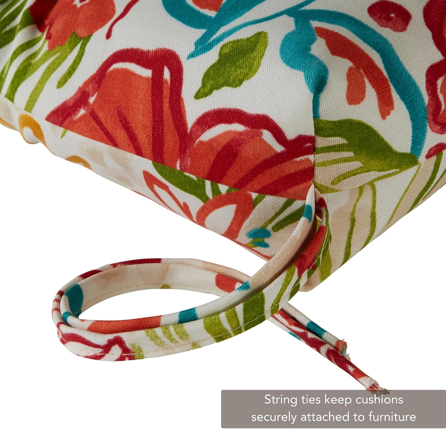 Greendale Home Fashions Outdoor 44x22-inch High Back Chair Cushions (Set of 2), Garden Floral