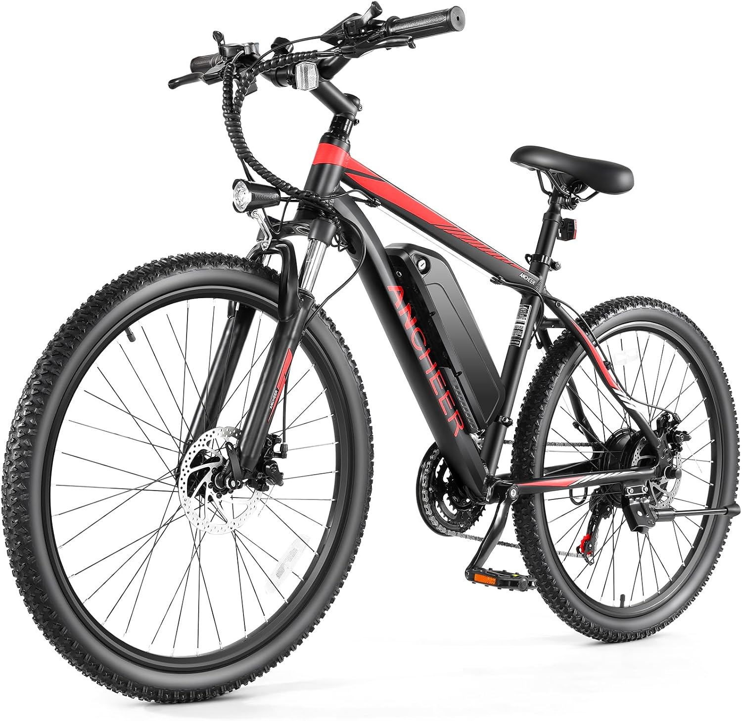 ANCHEER Electric Bike for Adults, [Peak 750W Motor] Electric Mountain Bike, 26' Sunshine Ebike, 55 Miles 20MPH Electric Bicycle with 48V/374Wh Battery, 7/21Speed, UL2849 Compliant