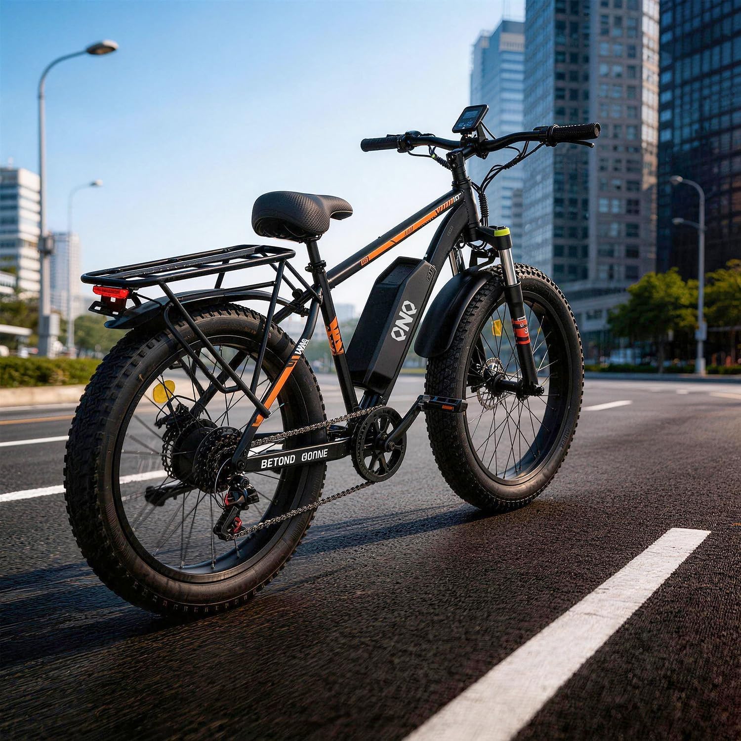 Electric Bike for Adults丨1500W Peak Power丨20 MPH,60+Miles丨48V 15Ah Removable Battery丨26''Fat Tires丨7-Speed Gears丨Dual Shock Absorbers丨 High Carbon Steel. Adaptive Cruise Control.