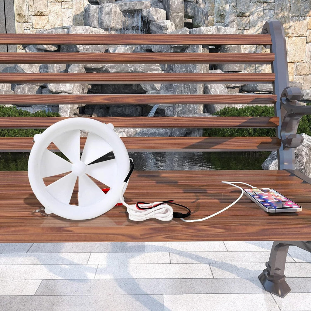 12V 25W Portable Dual Wind And Water Turbine Generator – USB Charger, Micro Hydroelectric Power Generator For Outdoor Camping And DIY Projects