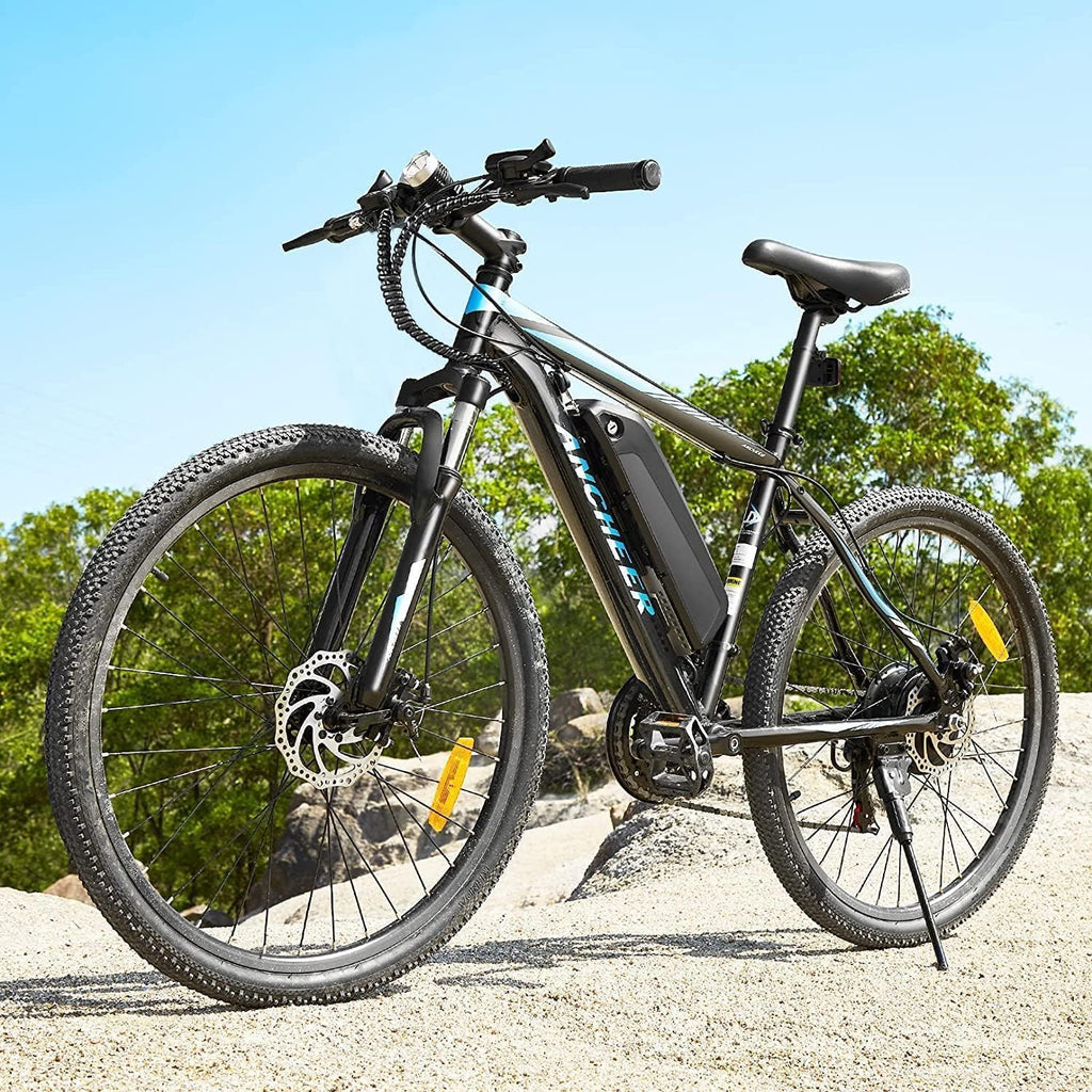 ANCHEER Electric Bike for Adults, [Peak 750W Motor] Electric Mountain Bike, 26' Sunshine Ebike, 55 Miles 20MPH Electric Bicycle with 48V/374Wh Battery, 7/21Speed, UL2849 Compliant