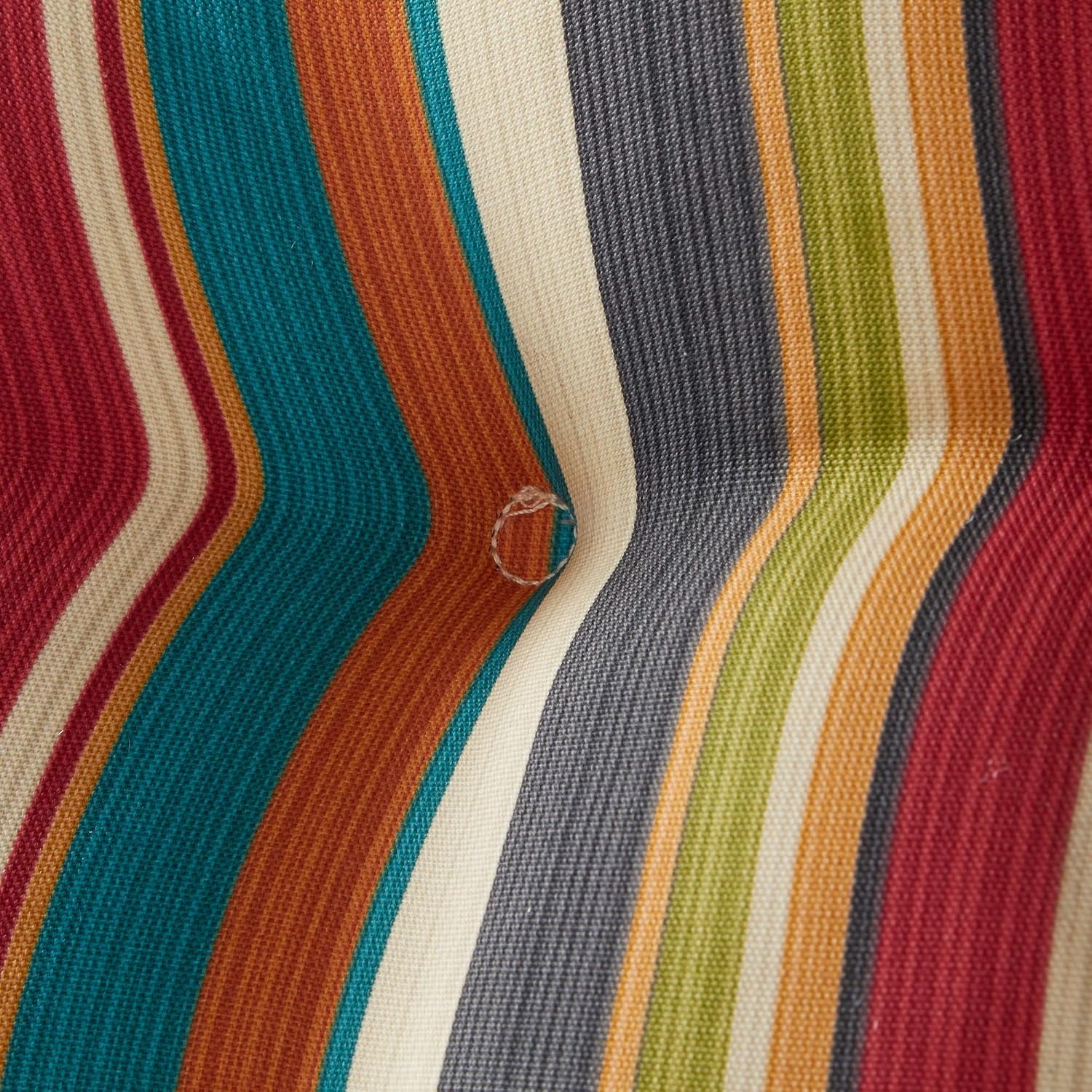 Greendale Home Fashions Outdoor 42x21-inch Seat/Back Chair Cushion (Set of 2), Adobe Stripe