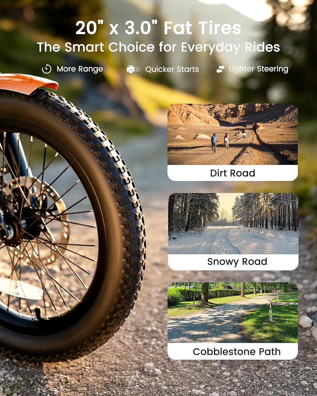 MOONCOOL Electric Trike for Adults, 500W/750W 48V Electric Tricycle for Adults, 20'x3.0' Fat Tire 3 Wheel Electric Bike, Folding Aluminum Adult Tricycle with Removable Battery