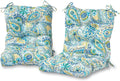 Greendale Home Fashions Outdoor 42x21-inch Seat/Back Chair Cushion (Set of 2), Paisley