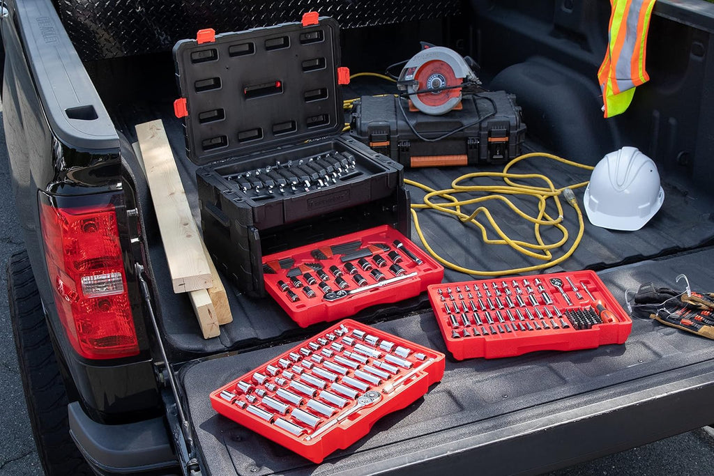 Crescent 229 Piece 1/4', 3/8' & 1/2' Drive Mechanics Hand Tool Set with 3 Drawer Storage Case - CTK229C