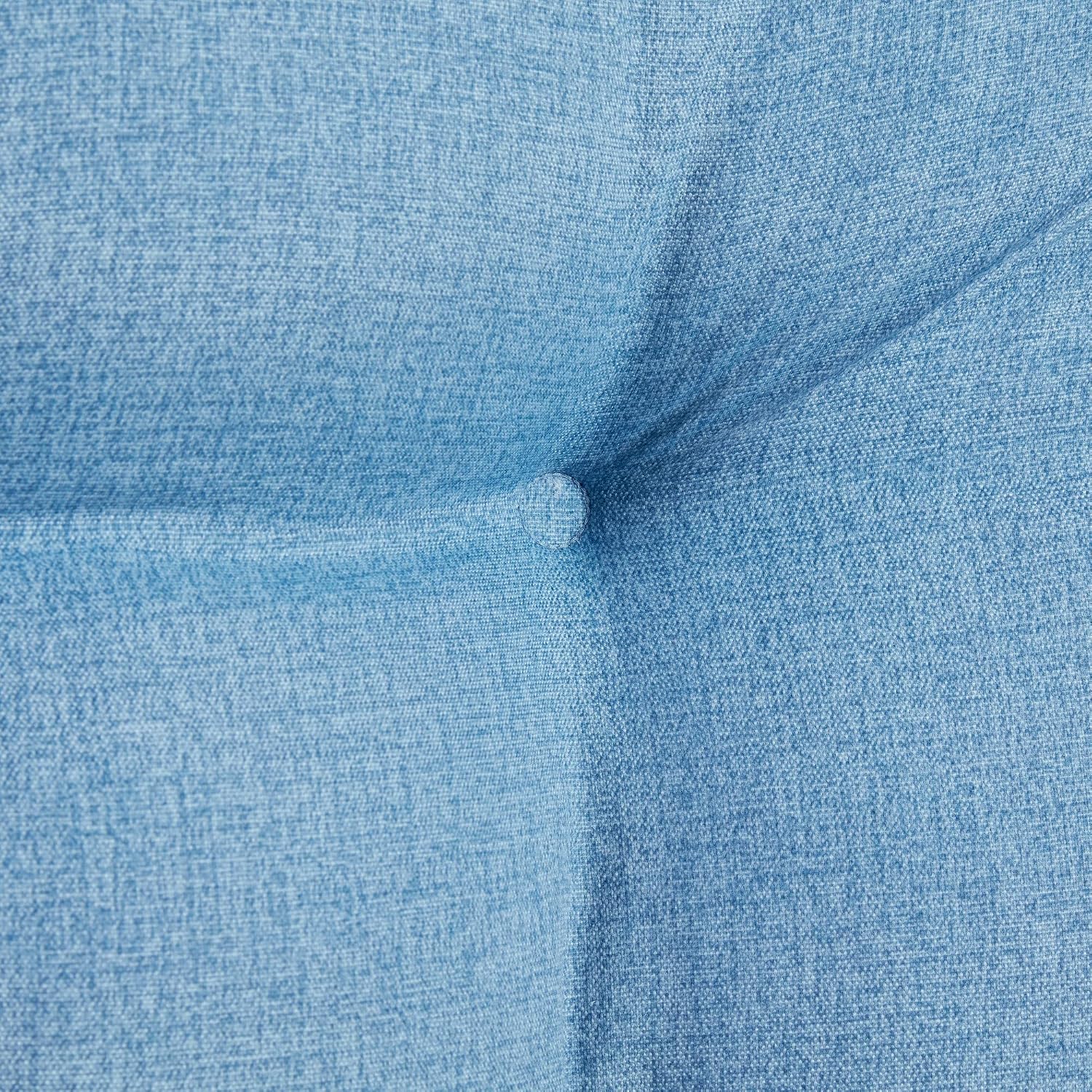 Greendale Home Fashions Outdoor 42x21-inch Seat/Back Chair Cushion (Set of 2), Blue Heather