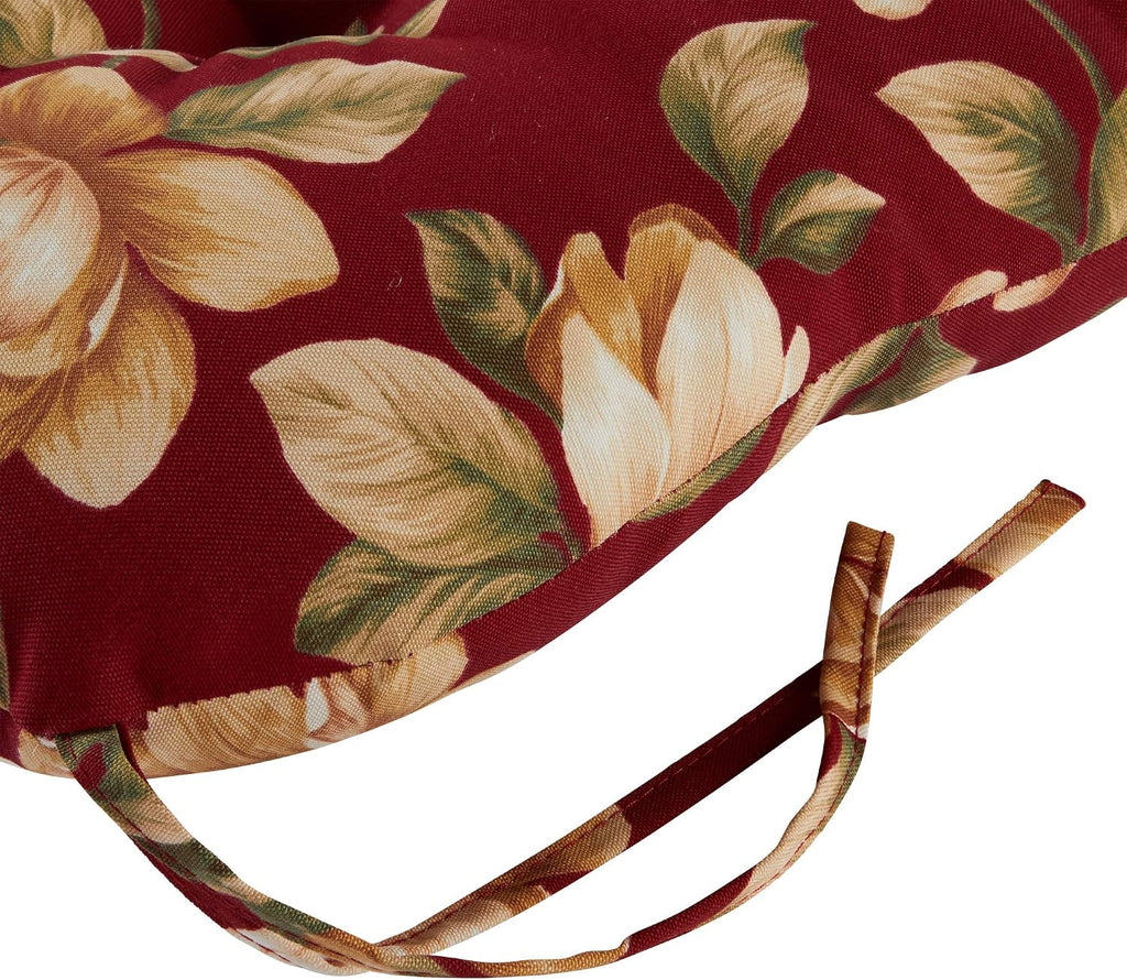 Greendale Home Fashions Outdoor 42x21-inch Seat/Back Chair Cushion (Set of 2), Tuscan Floral