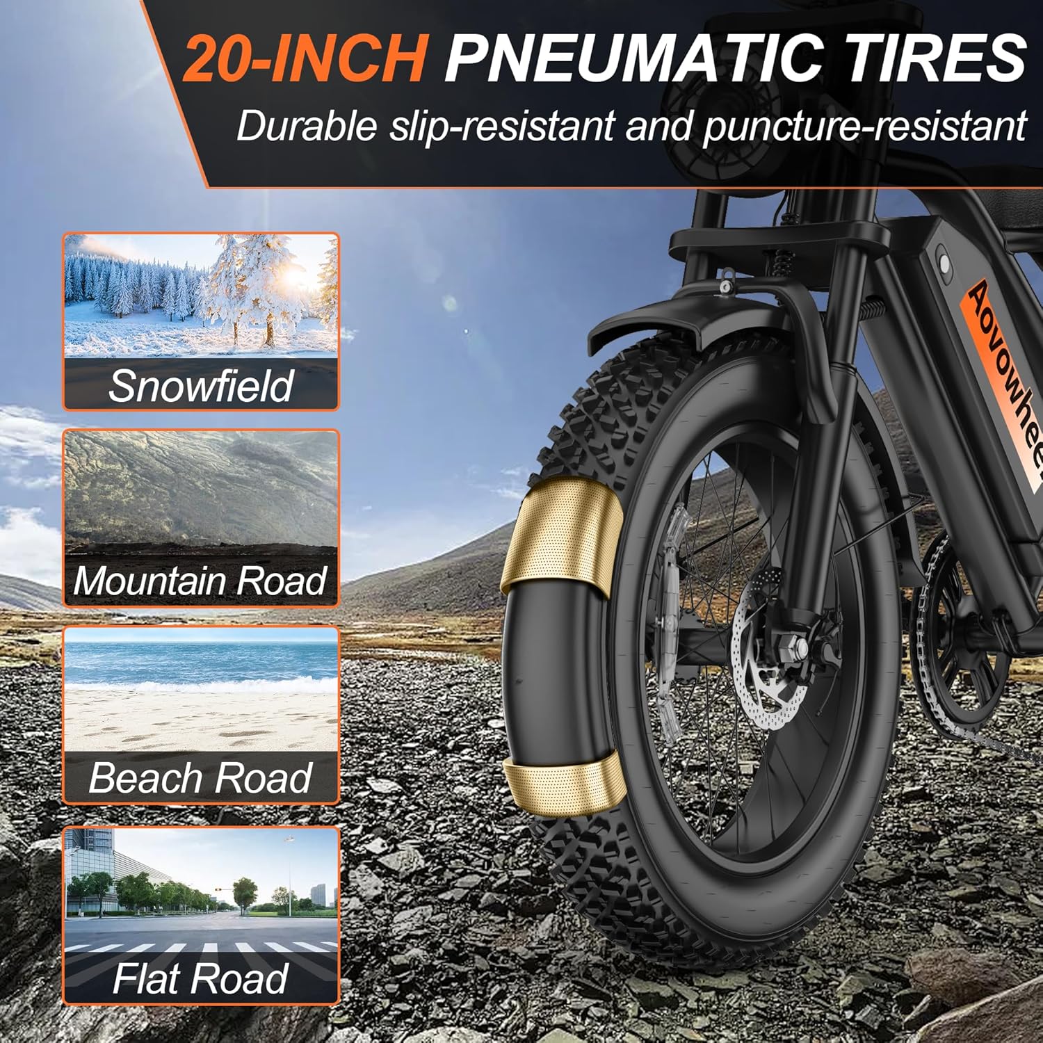 Electric Bike for Adults 20' Fat Tire Electric Dirt Bike with 48V 18Ah Battery 50-70 Miles Electric Motorcycle Ebikes, 1000 Peak Motor 31MPH Top Speed E-Bikes, APP, 2 Seater, Full Suspension