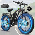 Dual Motor Ebike Peak 9000W 58V Max-Output Electric Bike for Adults 24 Inch Fat Tire 36AH Battery 47MPH 105 Miles Range Hydraulic Brakes Bike for Commuting Travel