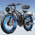 58V Max-Output Dual Motor Ebike, Peak 9000W for Adults 36AH Battery 47MPH 105 Miles Range 24 Inch Fat Tire Electric Bike LCD Display for Man Women