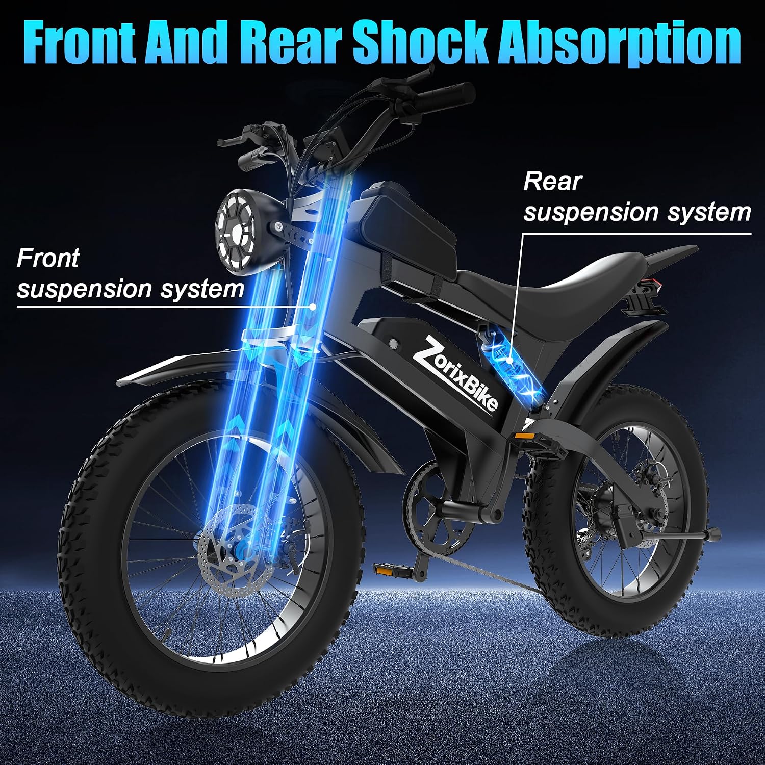 Electric Bike for Adults,48V 20AH - Peak Power 1500/3000W Brushless Motor Electric Bicycle - Max Speed 31-35MPH - Max 80 Miles Range - 20' x 4.0' Fat Tire Dirt E-Bike,7-Speed