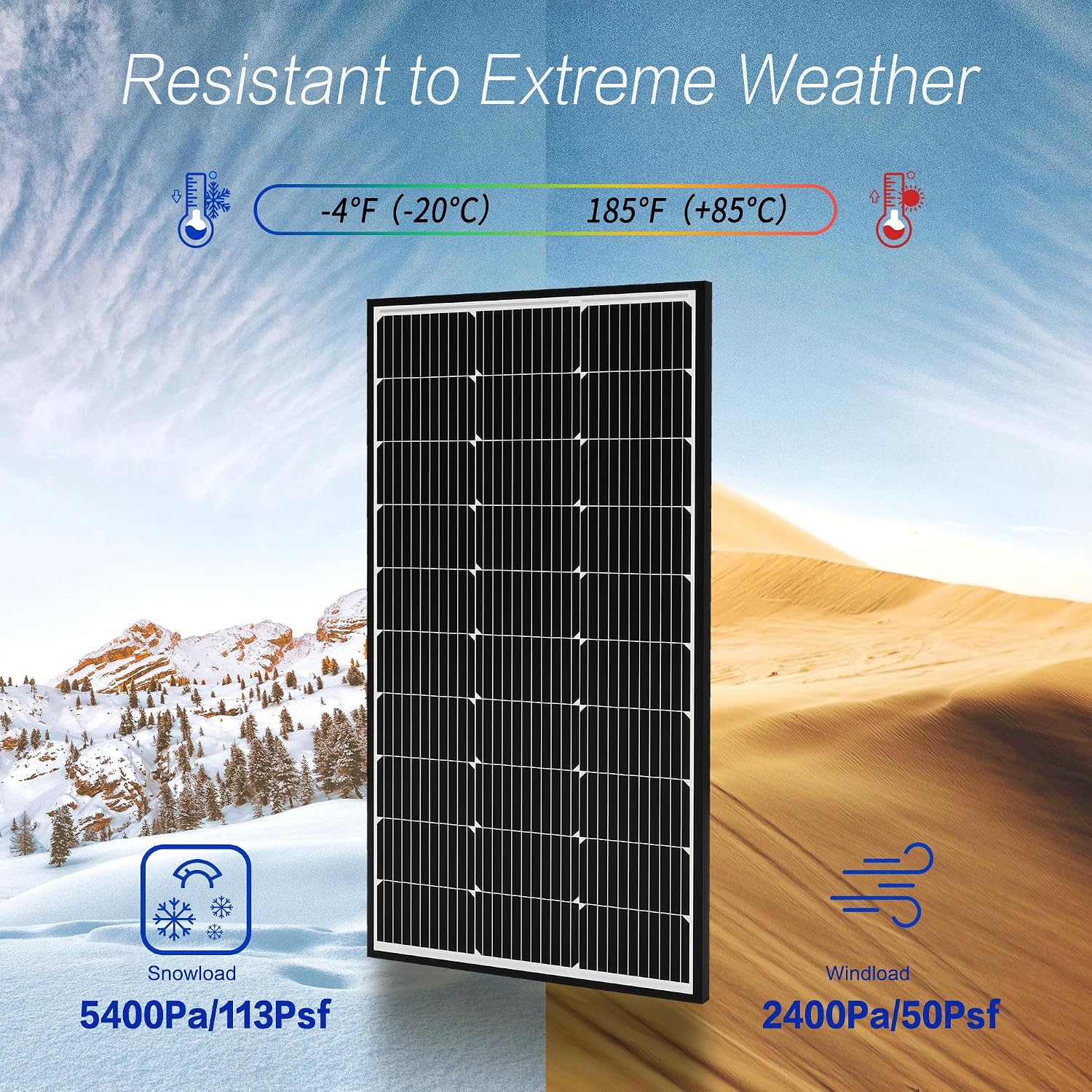 JJN Solar Panel Kit 300 Watt 12 Volt Monocrystalline Solar Panels with 40A PWM Charge Controller 2 Pair Solar Panel Cables 3 Set Z Brackets 4 Way Connector for RV Camper Marine Boat Off Grid System