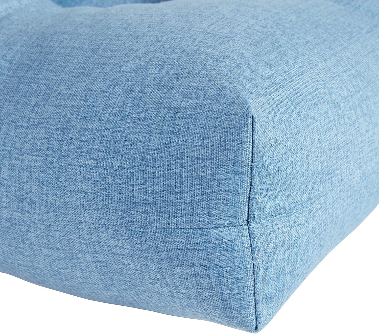 Greendale Home Fashions Outdoor 42x21-inch Seat/Back Chair Cushion (Set of 2), Blue Heather