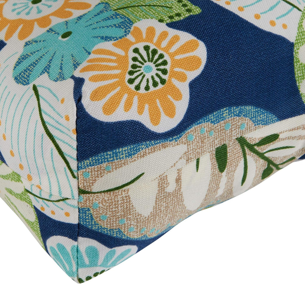 Greendale Home Fashions Outdoor 42x21-inch Seat/Back Chair Cushion (Set of 2), Magnolia Floral