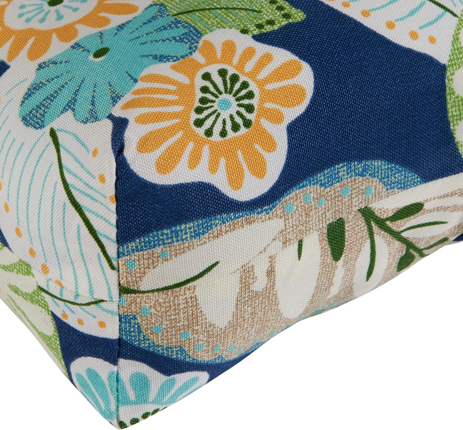 Greendale Home Fashions Outdoor 42x21-inch Seat/Back Chair Cushion (Set of 2), Magnolia Floral