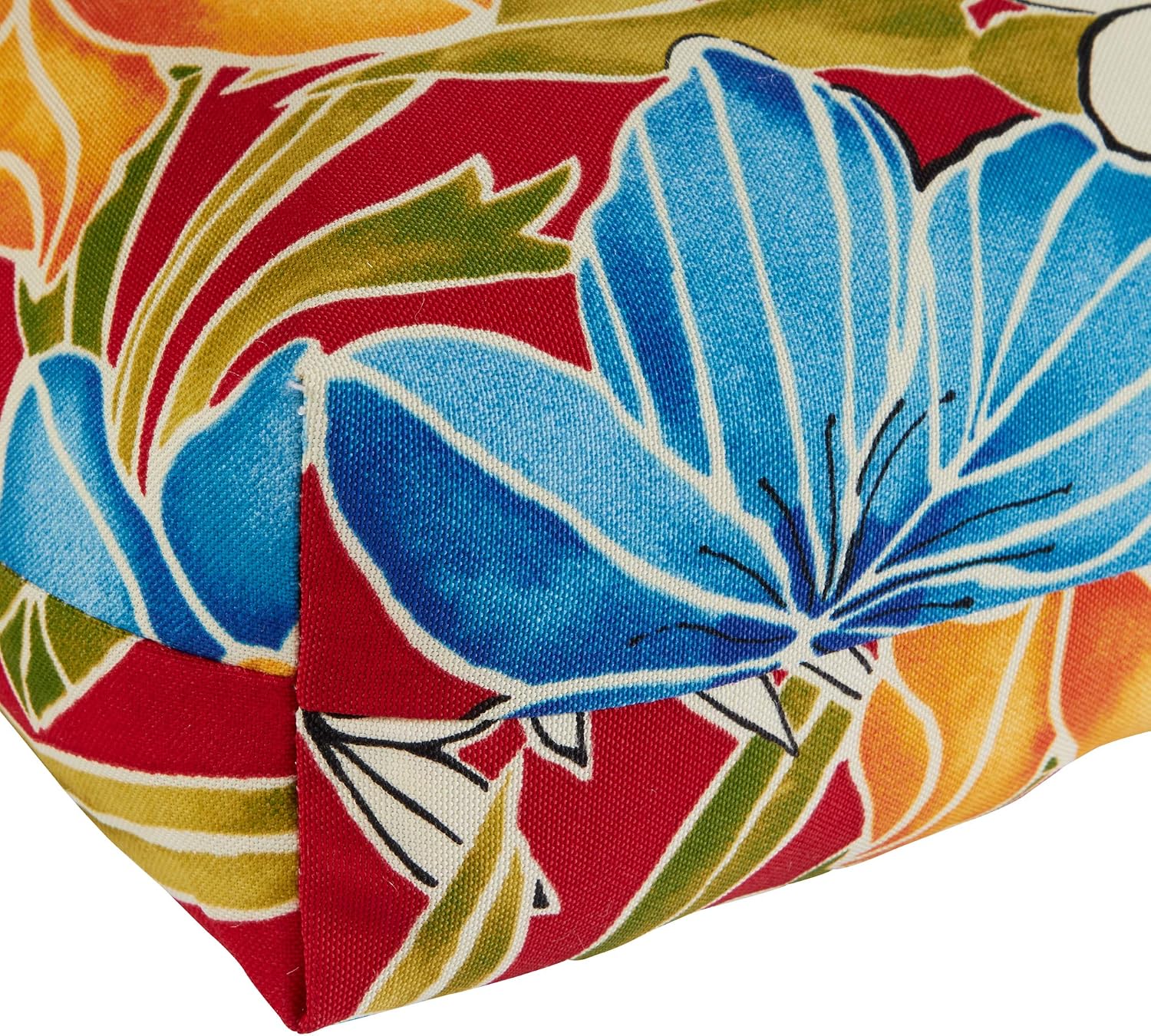 Greendale Home Fashions Outdoor 42x21-inch Seat/Back Chair Cushion (Set of 2), Aloha Crimson
