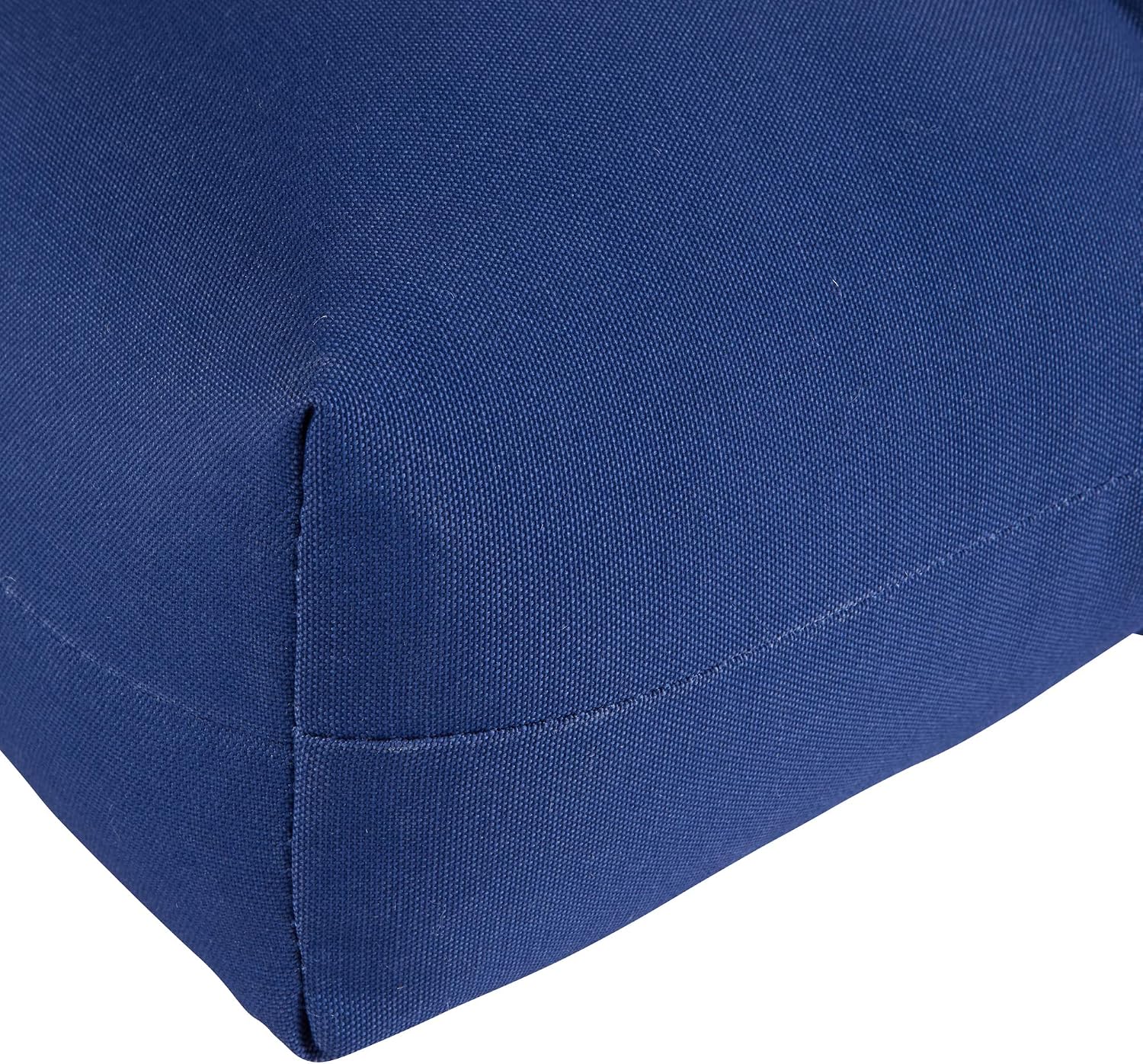 Greendale Home Fashions Outdoor 42x21-inch Seat/Back Chair Cushion (Set of 2), Blue