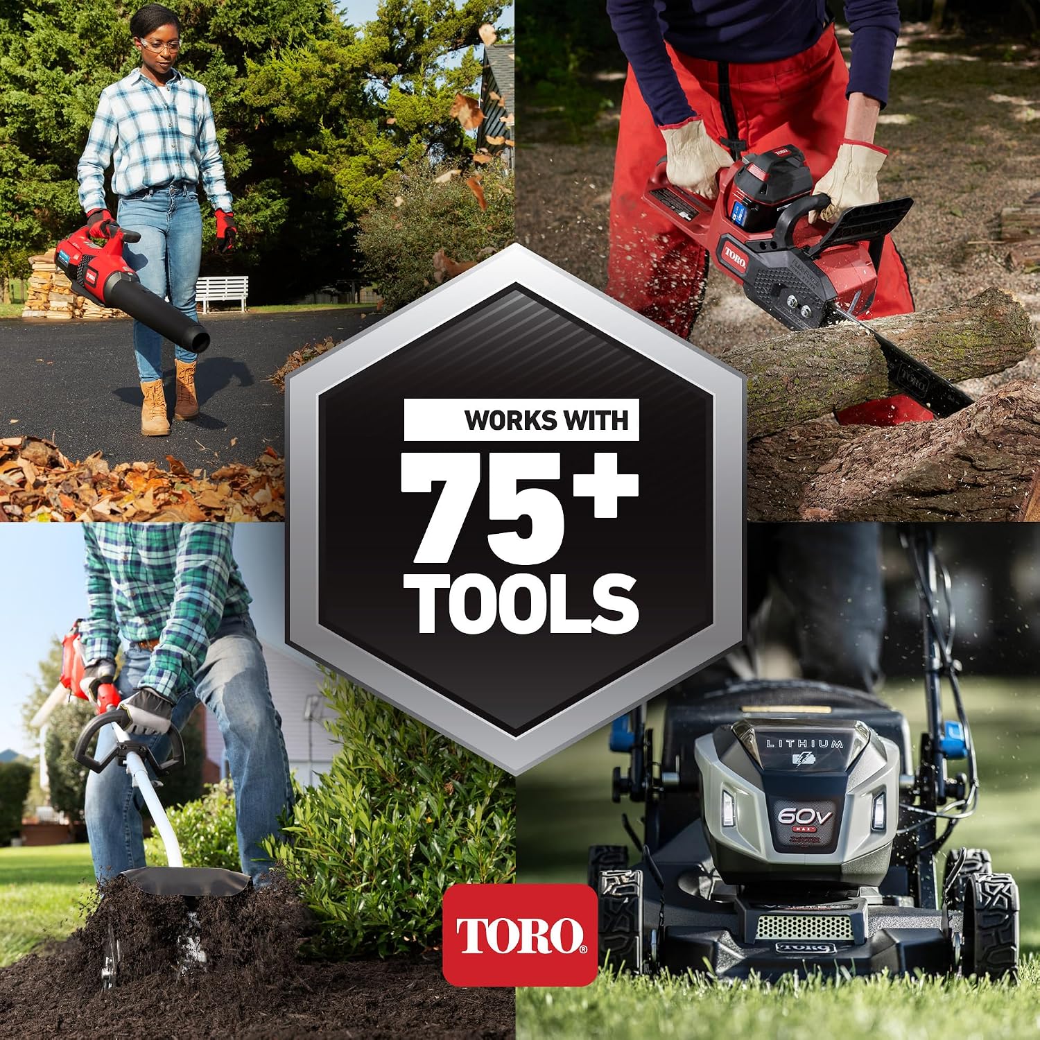 Toro Flex Force 60-Volt Max 24-Inch Cordless Hedge Trimmer with 2.5-Ah Battery and Charger
