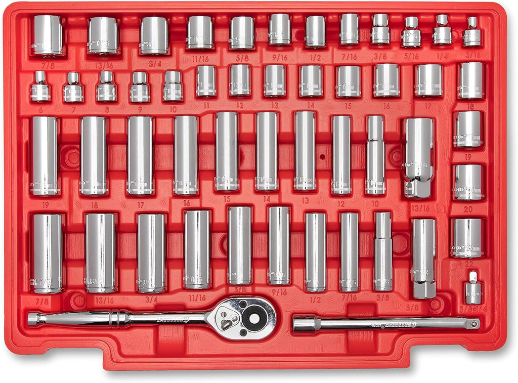 Crescent 229 Piece 1/4', 3/8' & 1/2' Drive Mechanics Hand Tool Set with 3 Drawer Storage Case - CTK229C