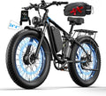 Qianchice 6000W Peak Dual Motor Electric Bike for Adults-Women-Men, 52V 34AH/36AH Long Range Ebike Fat Tire 24inch, 41-45MPH Fast Electric Bicycle Dirt Bike