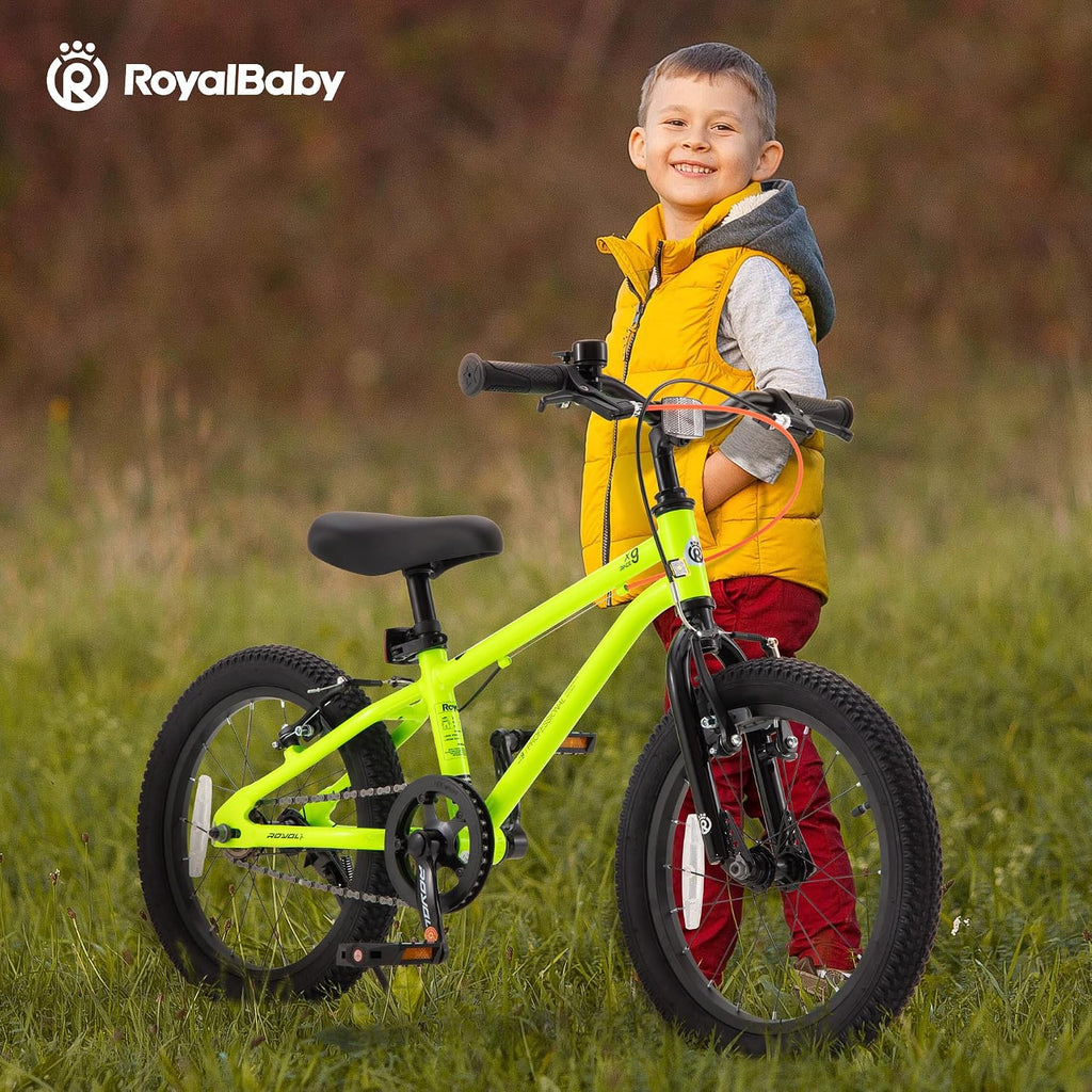 RoyalBaby Kids Bike, Lightweight Aluminum 16 18 Inch Wheel Bicycle Boys Girls Ages 4-9 Years, Multiple Colors