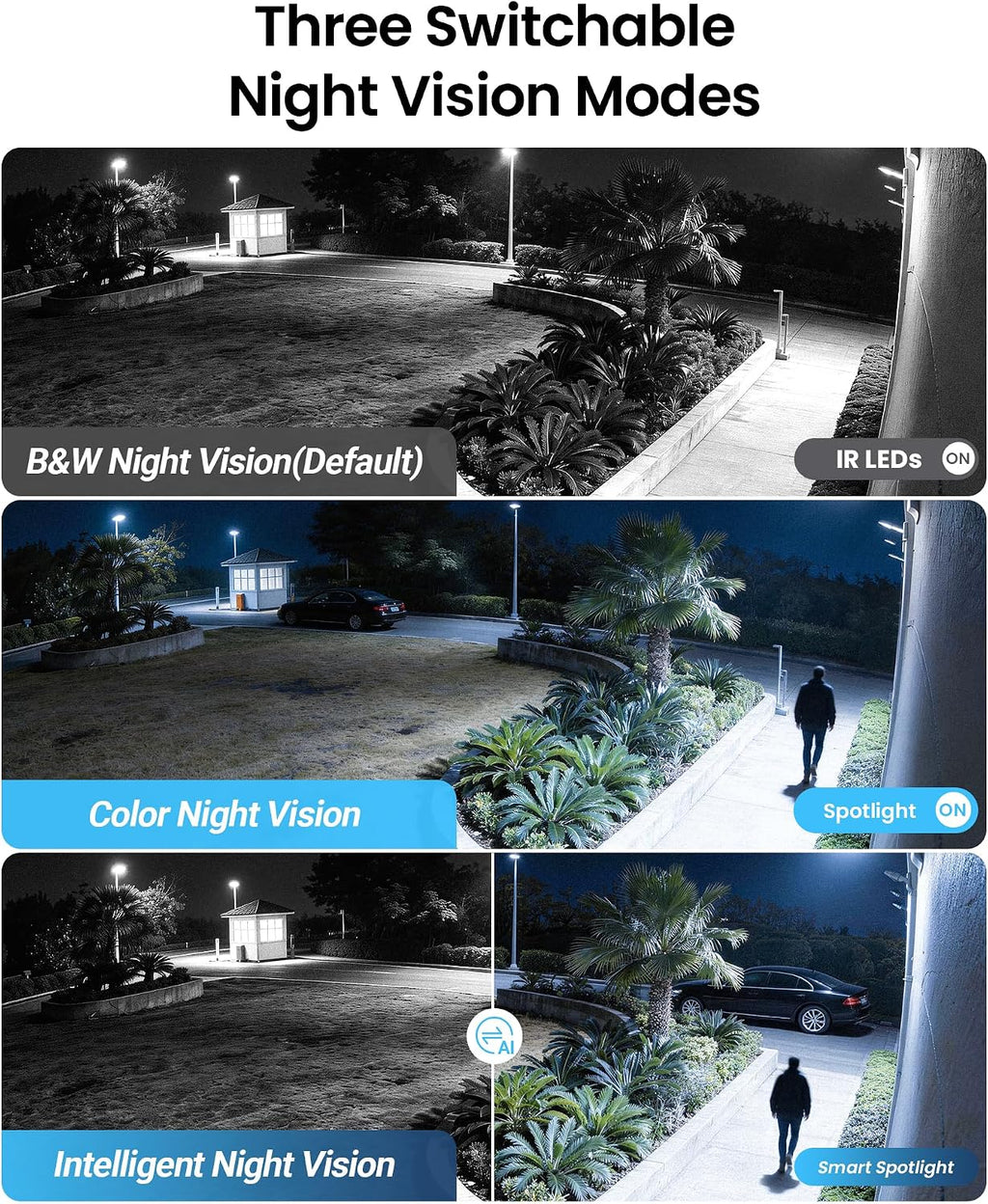 ZOSI 4K Security PoE Camera System with Person Vehicle Detection,8pcs 4K Outdoor Indoor IP Cameras,2 Way Audio,Night Vision,Sound Light Alarm,8 Ports 16CH 8MP NVR with 2TB HDD for Home 24/7 Recording
