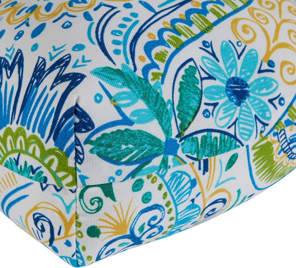 Greendale Home Fashions Outdoor 42x21-inch Seat/Back Chair Cushion (Set of 2), Paisley