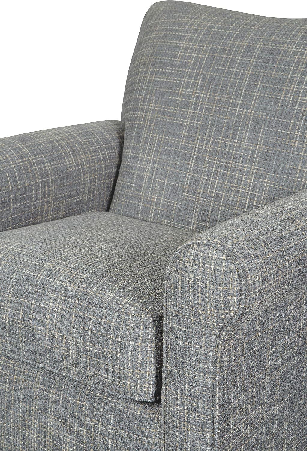 Signature Design by Ashley Renley 360-Degree Swivel Glider Nursery Accent Chair, Gray